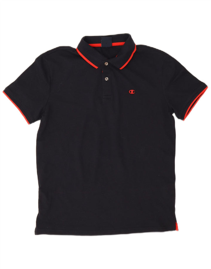 Champion Polo Homme Bleu Marine Moyen Coton