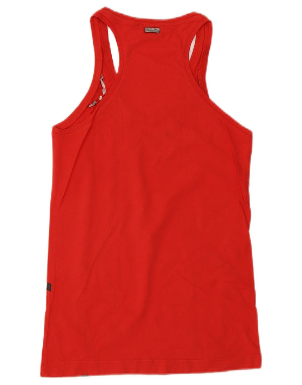 Diesel Débardeur Femme UK 12 Medium Rouge Colourblock