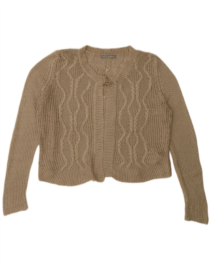 Marks & Spencer Pull cardigan surdimensionné pour femme UK 16 Grand acrylique beige