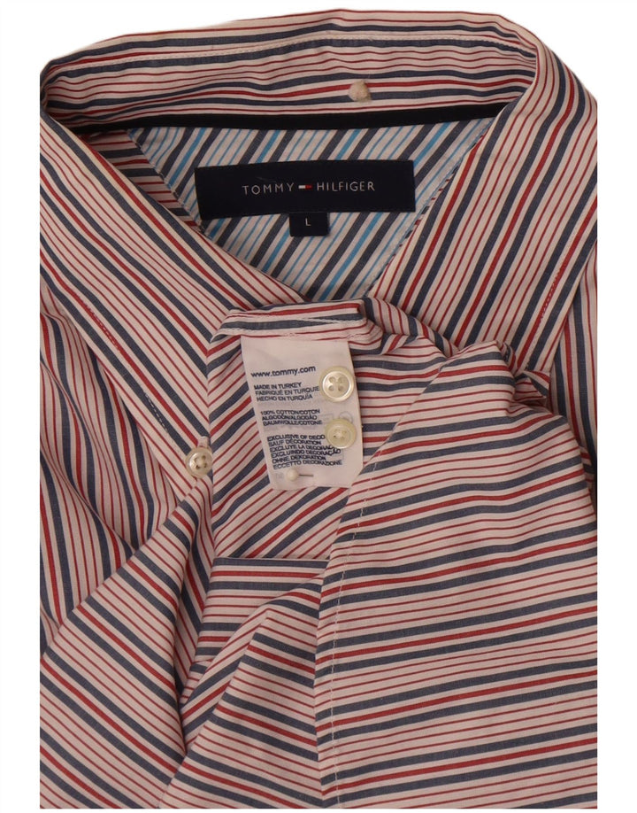 Tommy Hilfiger Chemise Homme Large Multicolore Pinstripe Cotton