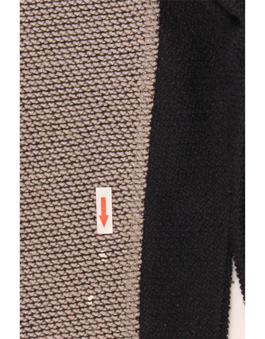 Weird Fish Sweat-Shirt Graphique à Col Zippé Homme Gris Moyen Colorblock