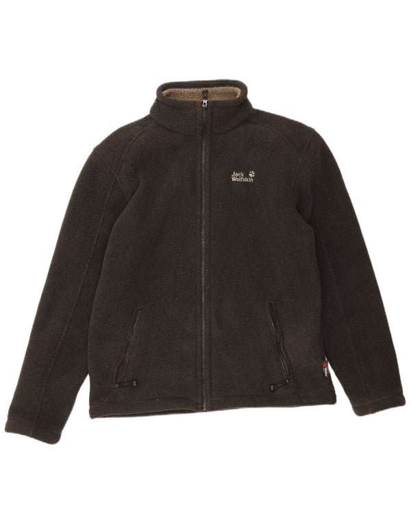 JACK WOLFSKIN Veste Polaire Homme UK 40/42 Large Gris Polyester