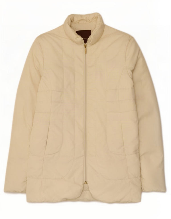 Moncler Veste matelassée femme taille 2 Medium Off White Polyamide