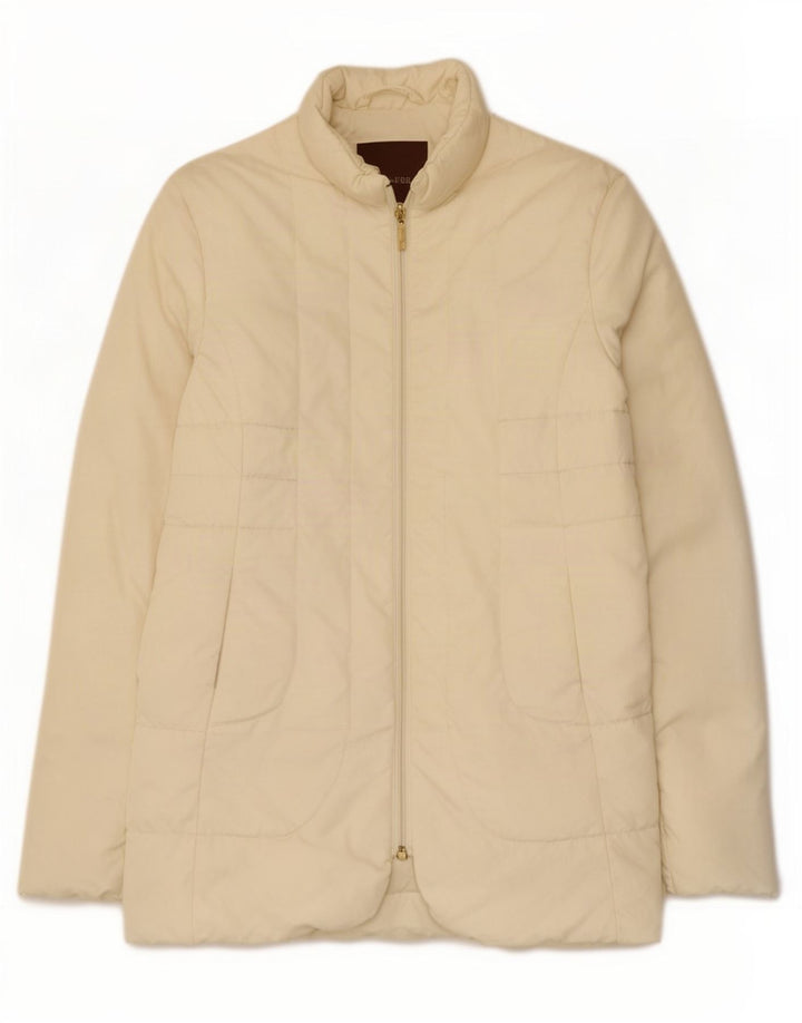 Moncler Veste matelassée femme taille 2 Medium Off White Polyamide