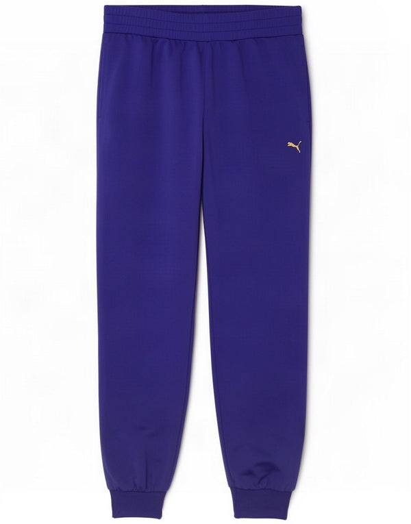 Puma Pantalon de survêtement pour femme Joggers UK 14 Large Bleu Polyester