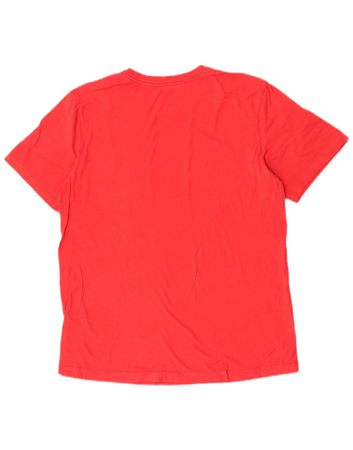 Nike Homme T-Shirt Graphique Haut Rouge Moyen Coton