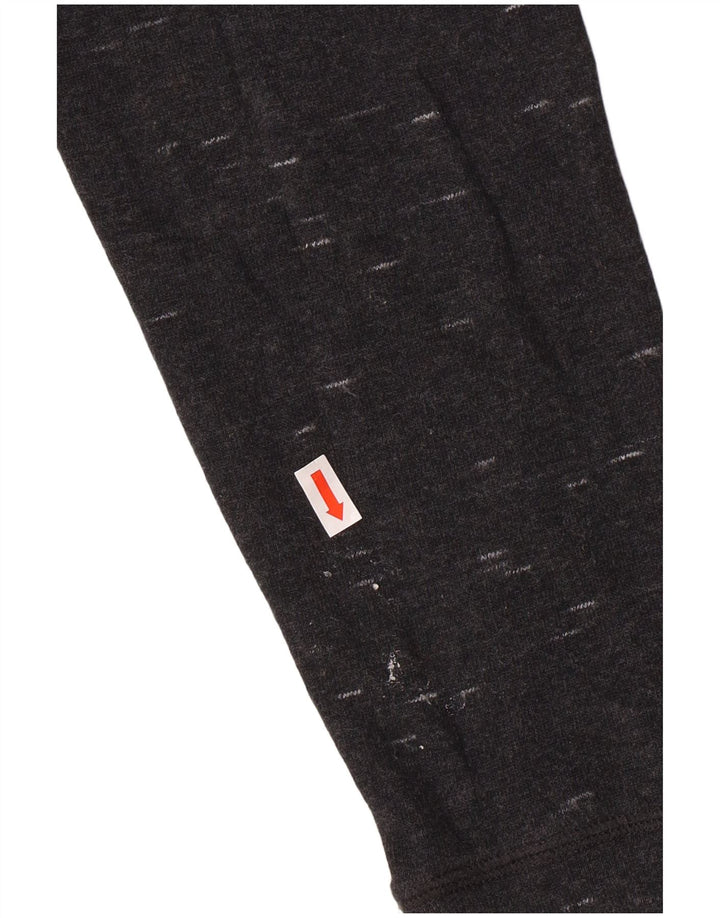 Champion Pull à capuche surdimensionné pour femme UK 10 Petit coton moucheté gris