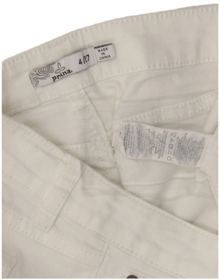 PRANA Jean slim pour femme US 4 Small W27 L31 Coton blanc