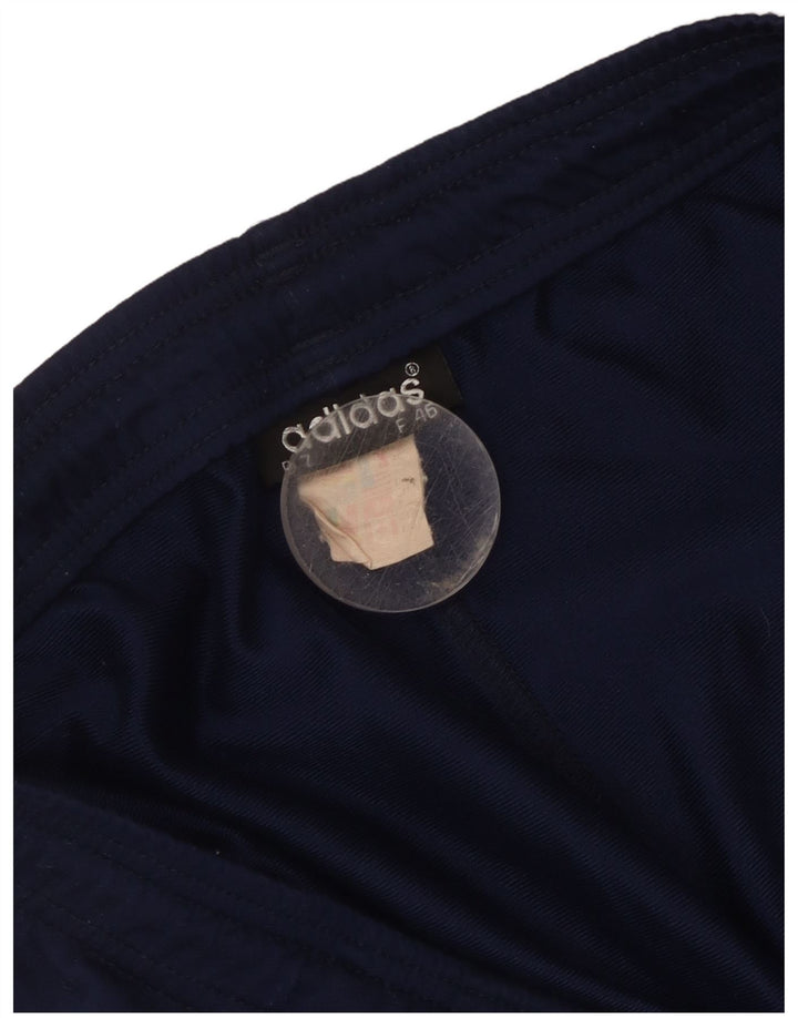 Adidas Short de sport graphique pour homme en polyester color block Bleu marine Taille L