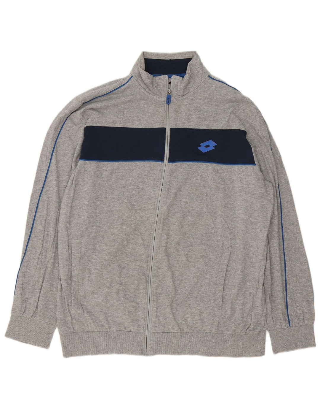 Lotto Veste de survêtement pour homme 2XL Gris Colorblock Coton