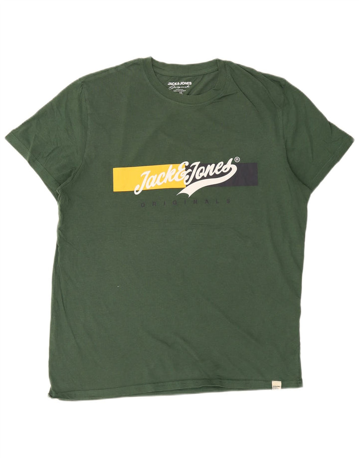 Jack & Jones T-Shirt Graphique Homme XL Vert