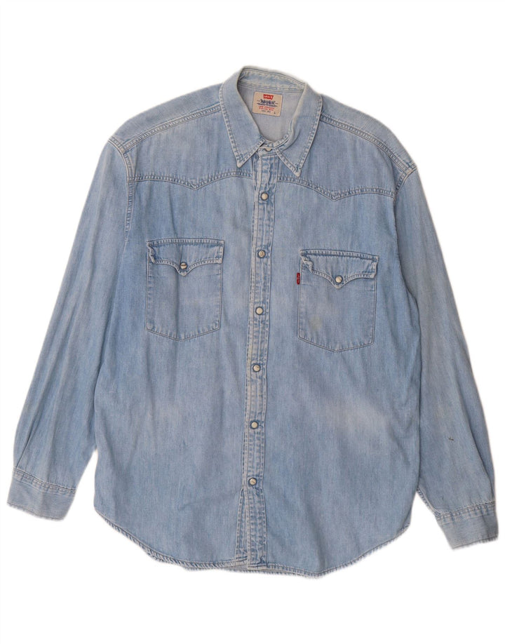 Levi's Chemise en Jean Large Homme Bleu Coton