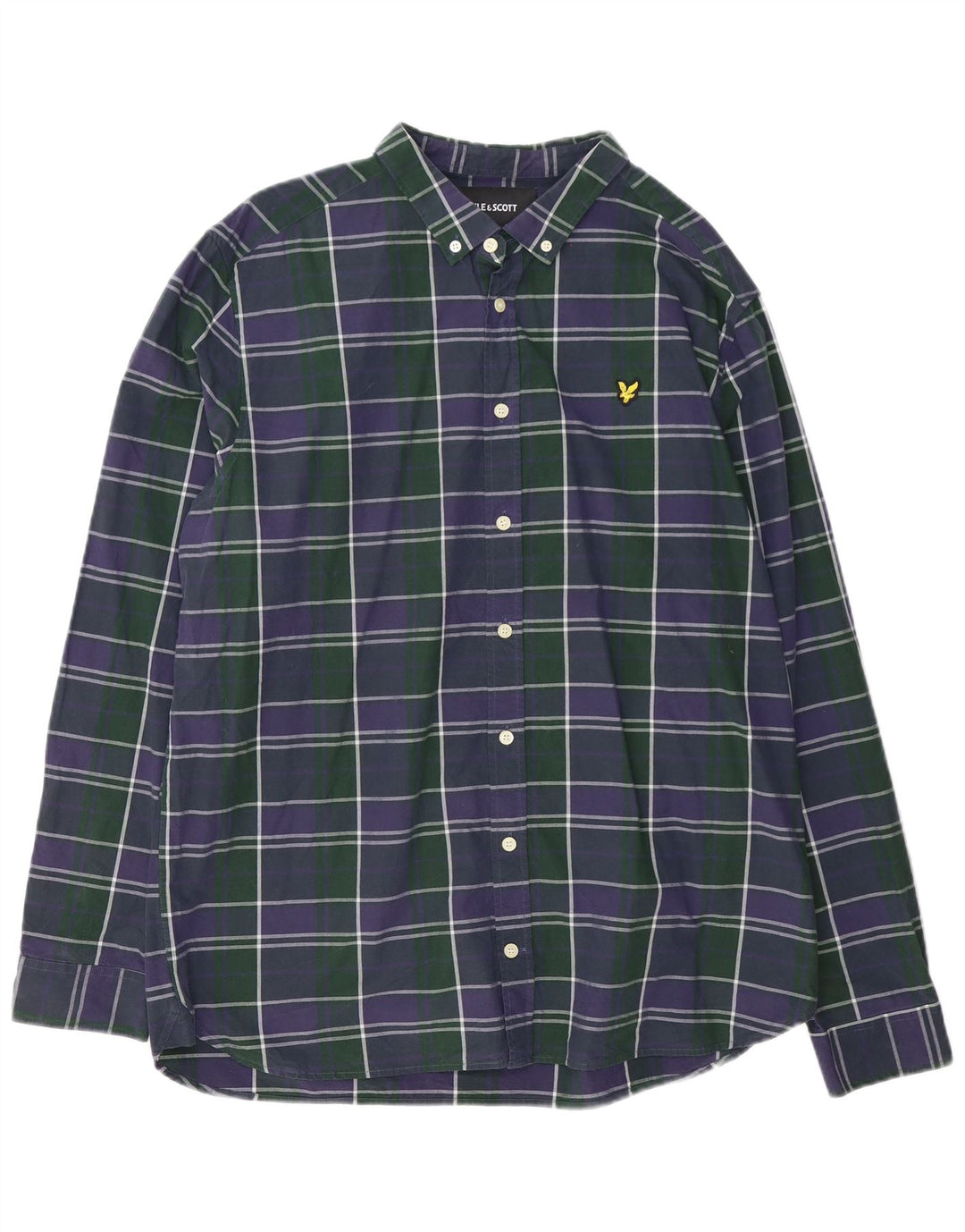 Lyle & Scott Chemise Homme 2XL Bleu Marine à Carreaux Coton