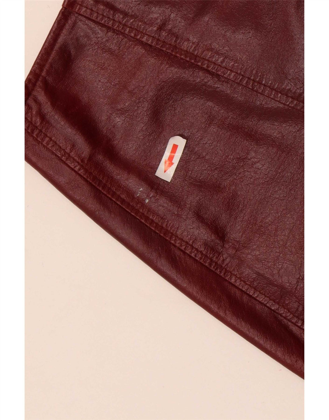 Conbipel Femme Mini Jupe En Cuir IT 44 Medium W27 Cuir Marron