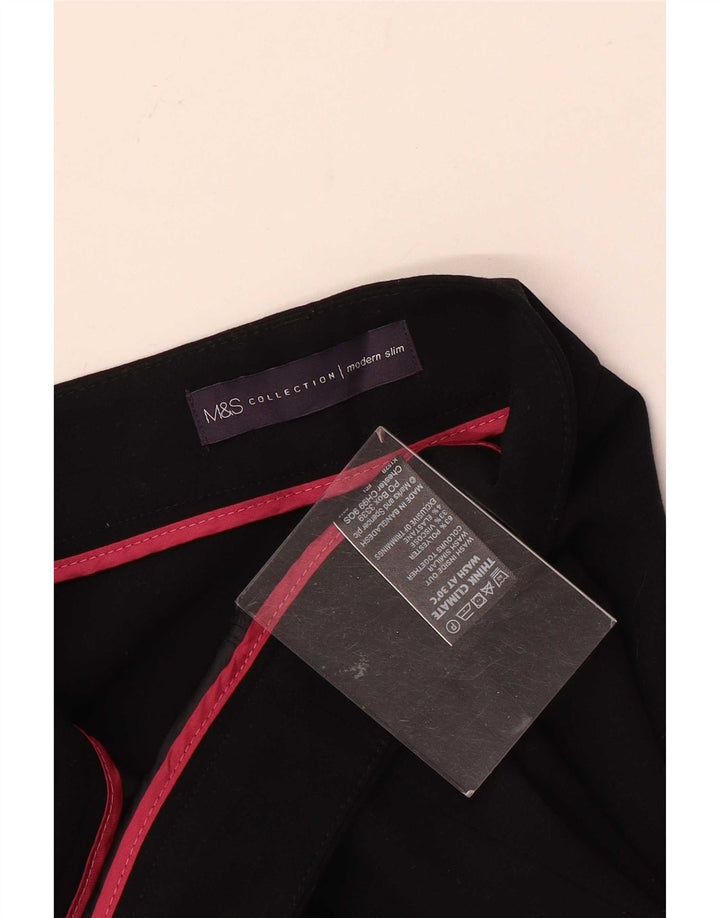 Marks & Spencer Pantalon de costume slim moderne pour femme UK 12 Medium W32 L29 Noir