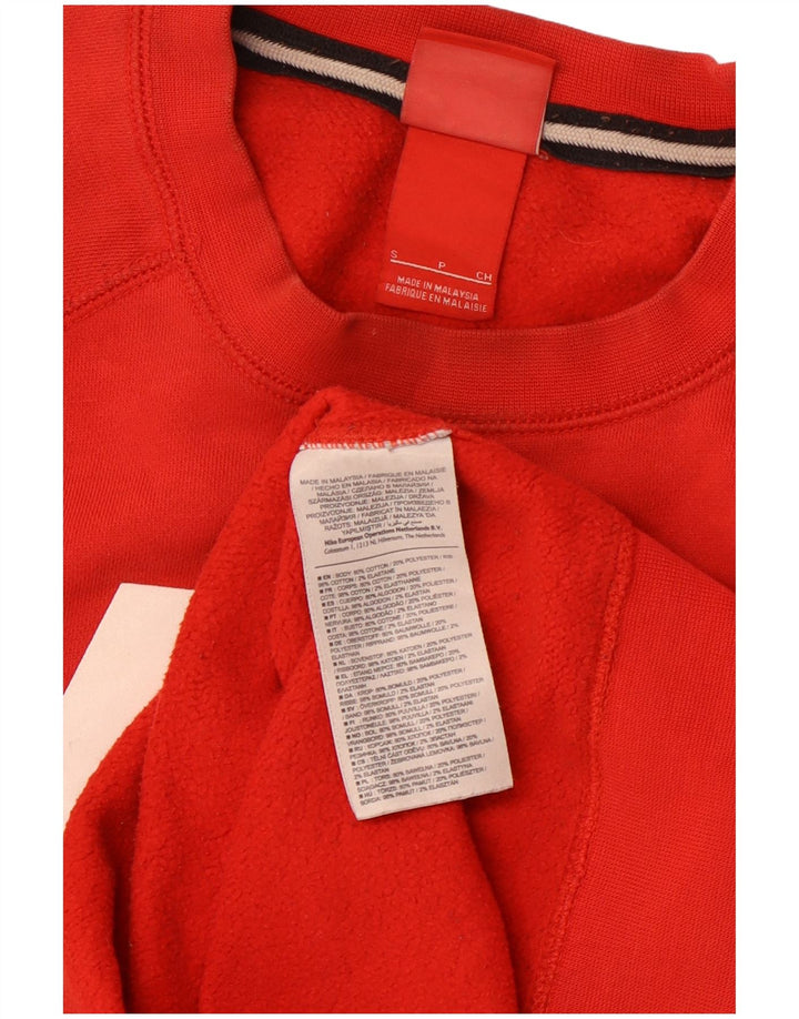 Nike Sweat-shirt graphique pour homme en coton rouge Taille S