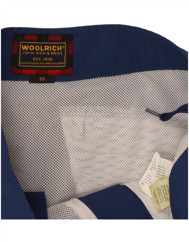 Woolrich Short de Bain Graphique Homme Nylon Bleu Marine Moyen