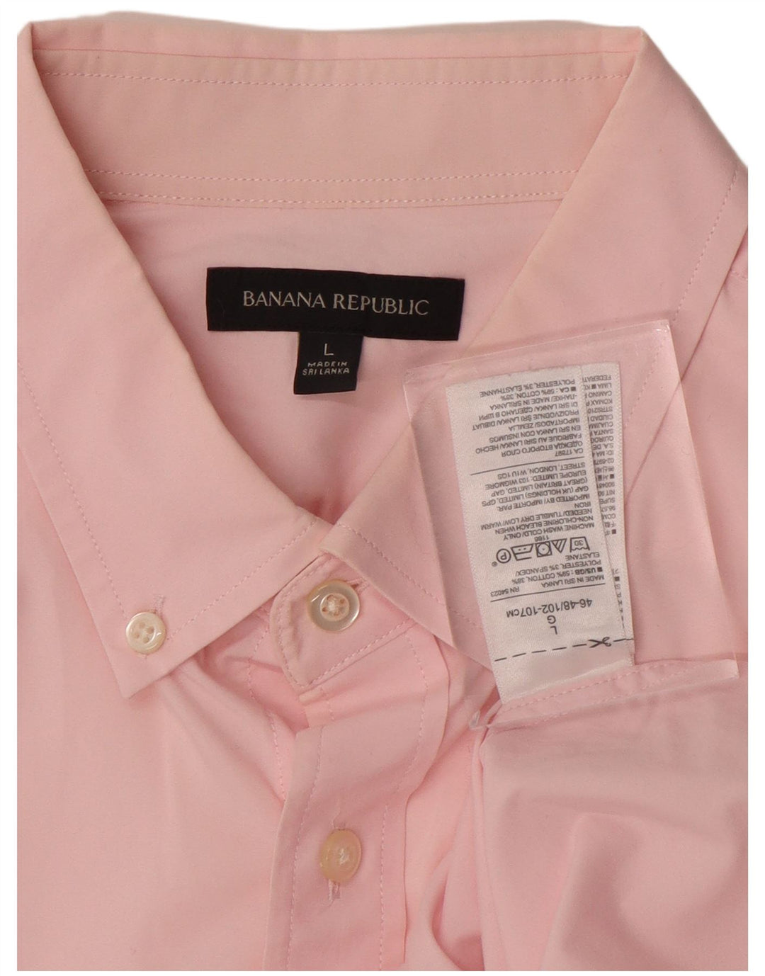 Banana Republic Chemise Homme Large Rose Coton