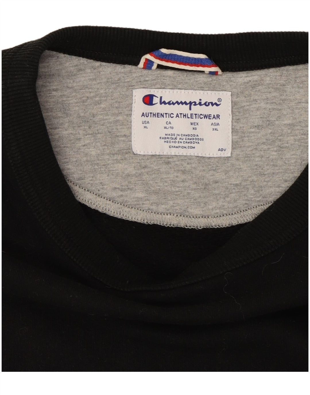CHAMPION Sweat-Shirt Homme XL Noir