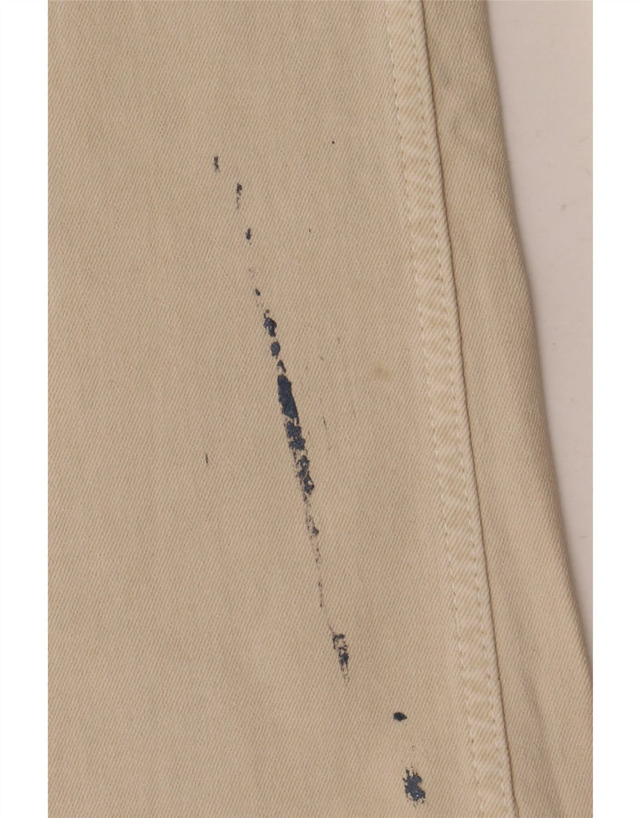 Zara Jean court pour femme EU 40 Medium W30 L25 Blanc cassé