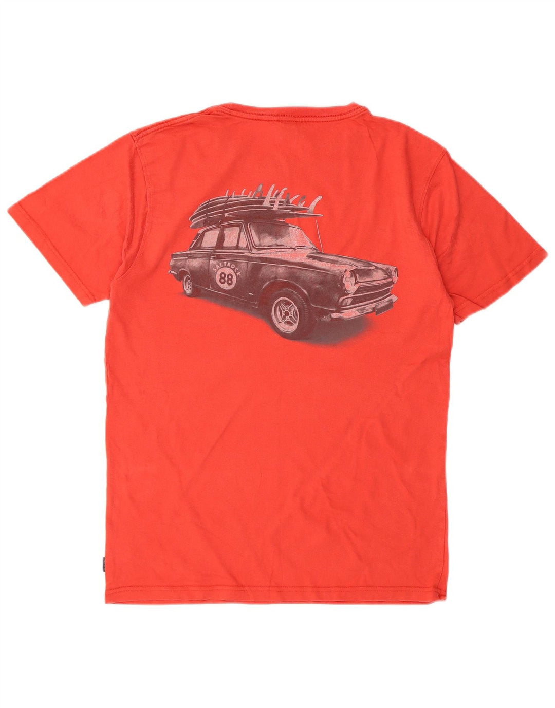 SALTROCK Mens Graphic T-Shirt Top Small Red Cotton