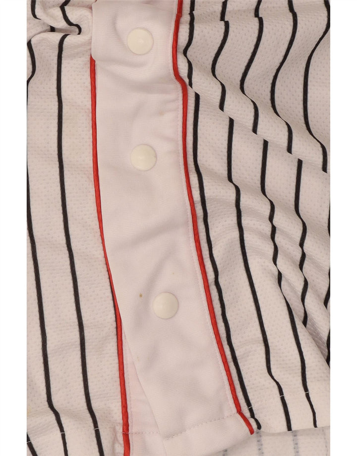 Starter Haut en Jersey Graphique Homme Petit Polyester Rayé Blanc