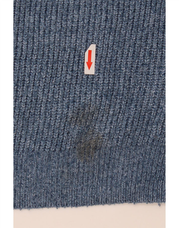 Marks & Spencer Pull à col rond pour homme 2XL en polyamide moucheté bleu