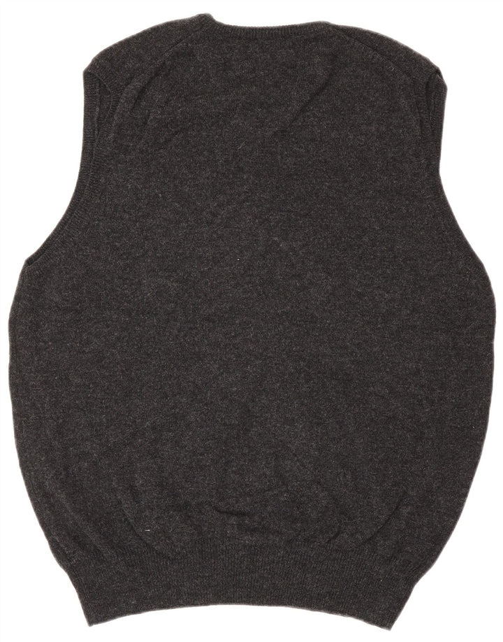 Marks & Spencer Débardeur pour homme en laine d'agneau gris Taille L