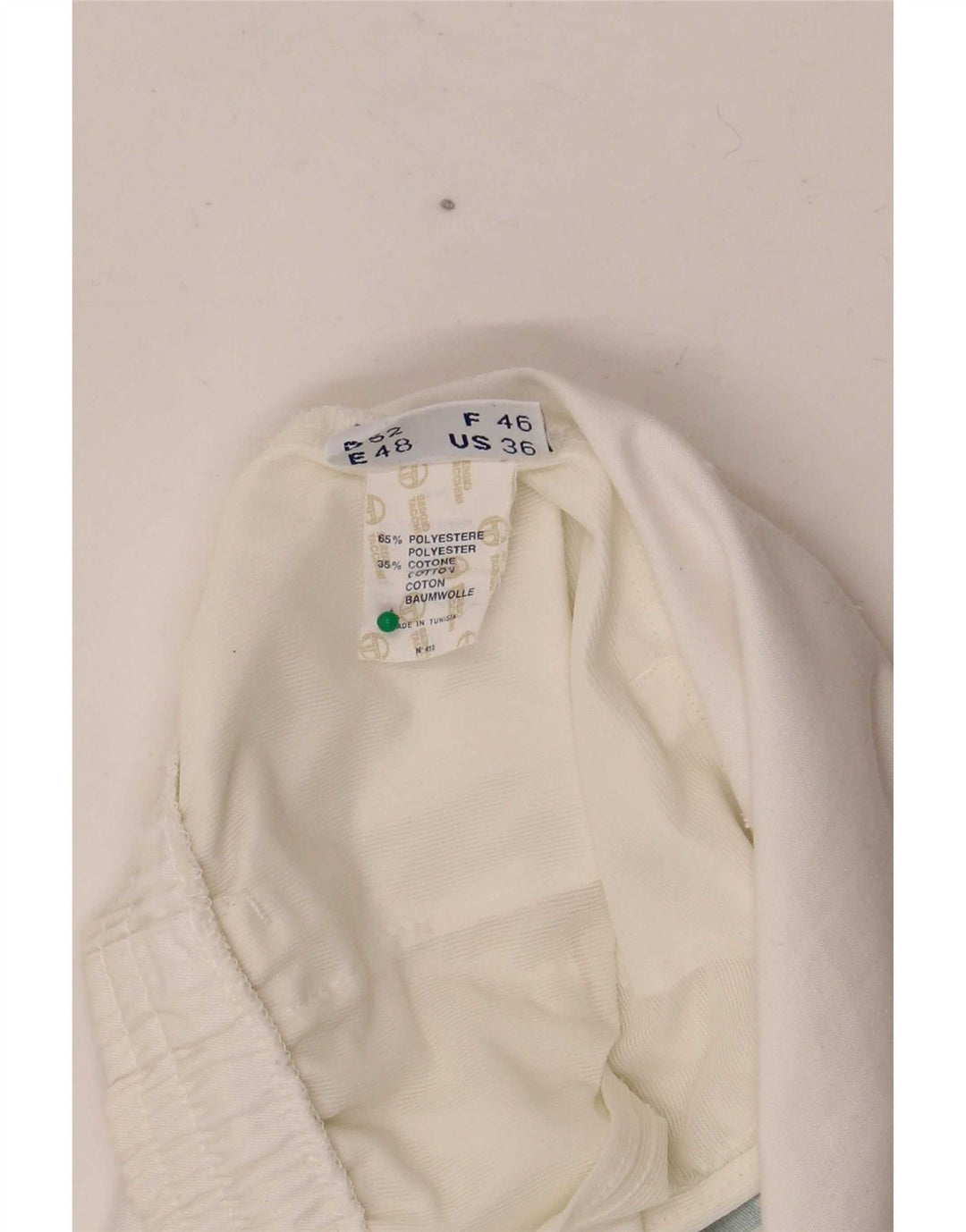 Sergio Tacchini Short de sport graphique pour homme IT 52 Large Blanc Polyester