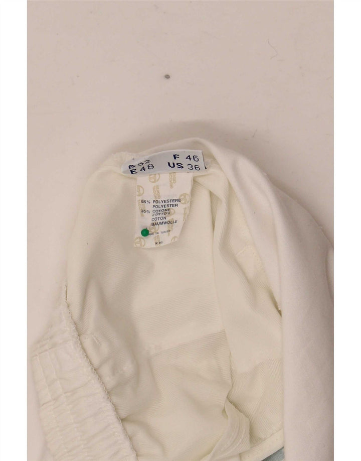 Sergio Tacchini Short de sport graphique pour homme IT 52 Large Blanc Polyester