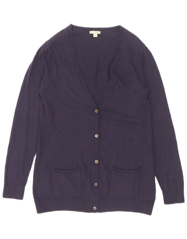 Gap Cardigan Femme Pull UK 12 Medium Bleu Marine Nylon