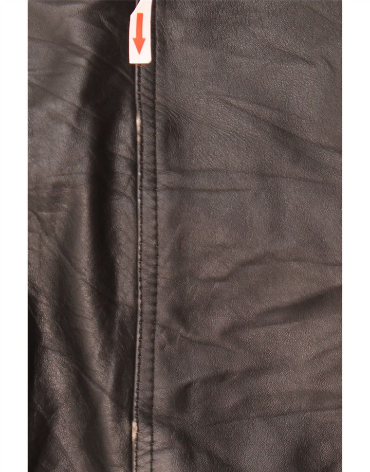Rosa Cuir Veste en cuir pour homme UK 40 Grand cuir noir
