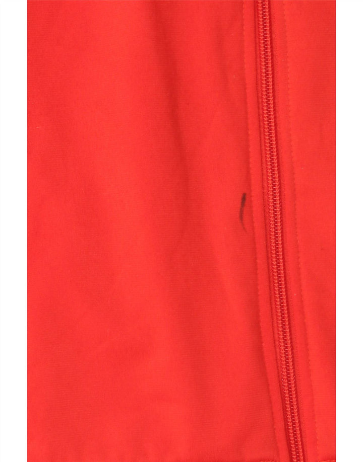 Adidas Veste de survêtement pour homme UK 42/44 Large Rouge Colorblock Polyester