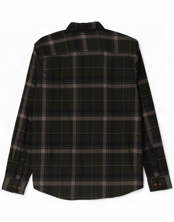 Jack & Jones Chemise en flanelle pour homme en coton à carreaux verts Large