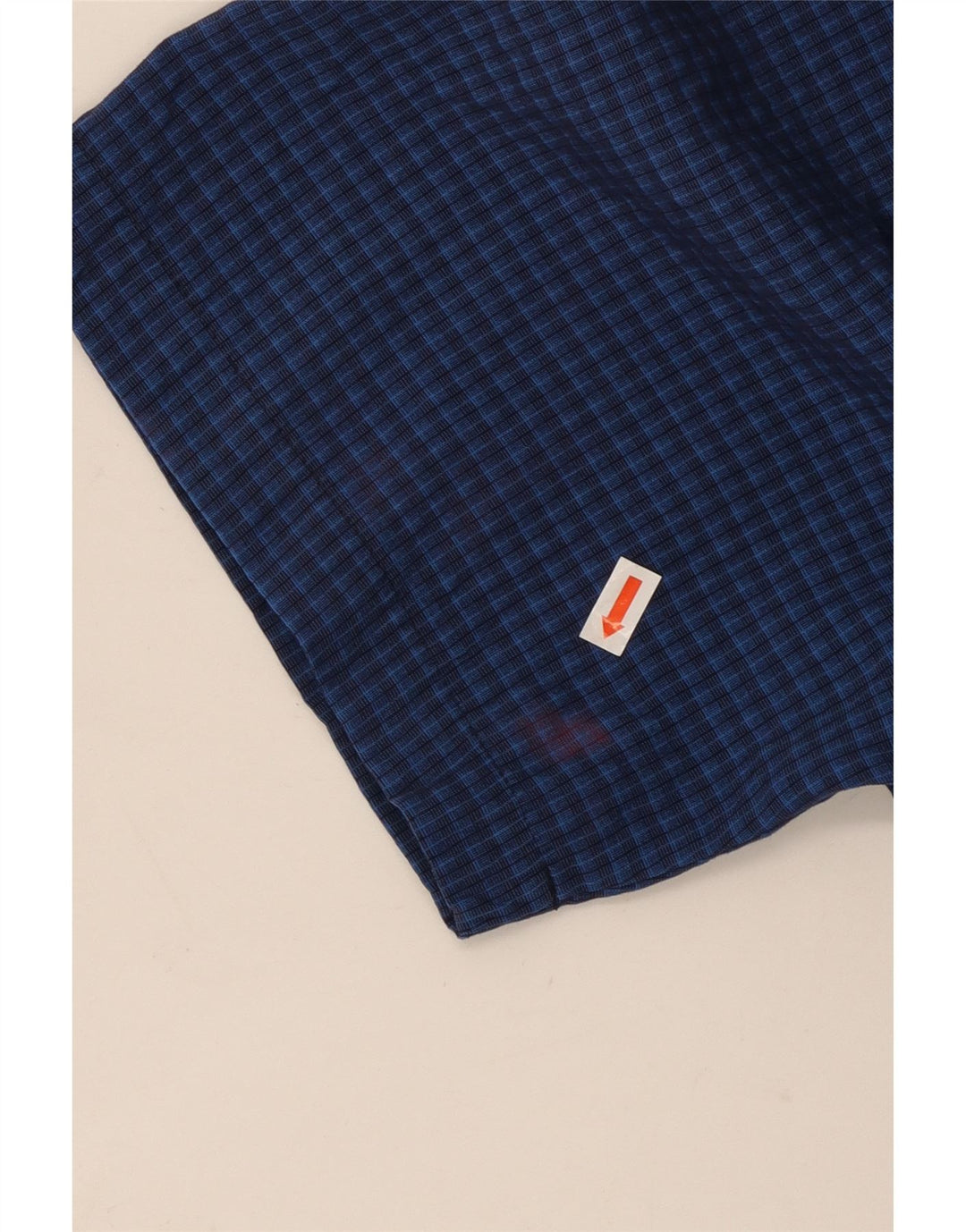 MOSSIMO Chemise à manches courtes pour homme XL en rayonne vichy bleue