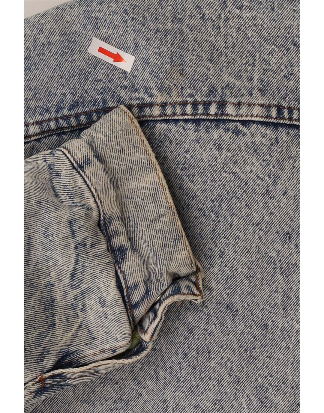 Rifle Veste en jean Sherpa pour homme UK 40 Large Bleu