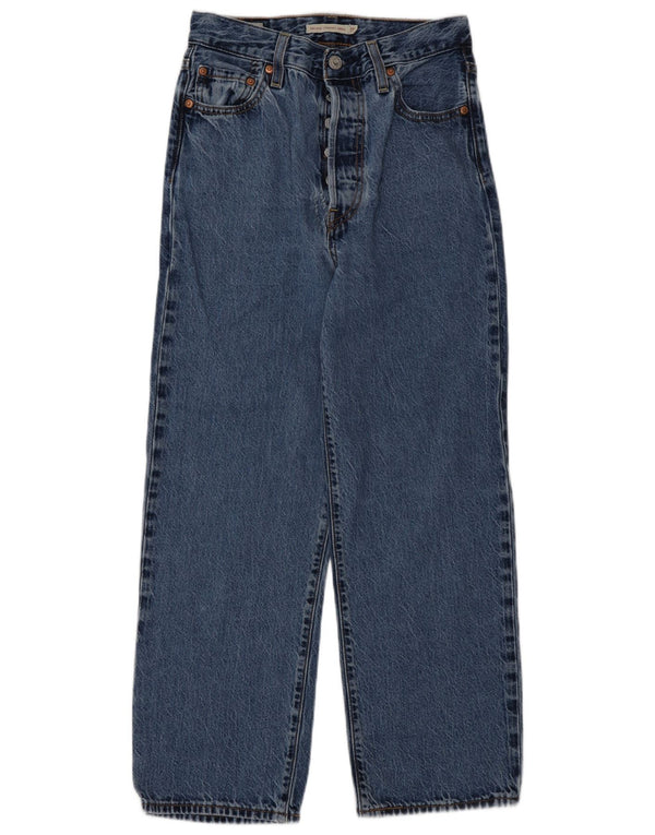 Levi's Jean Droit Taille Haute Ribcage Femme W26 L27 Bleu Coton