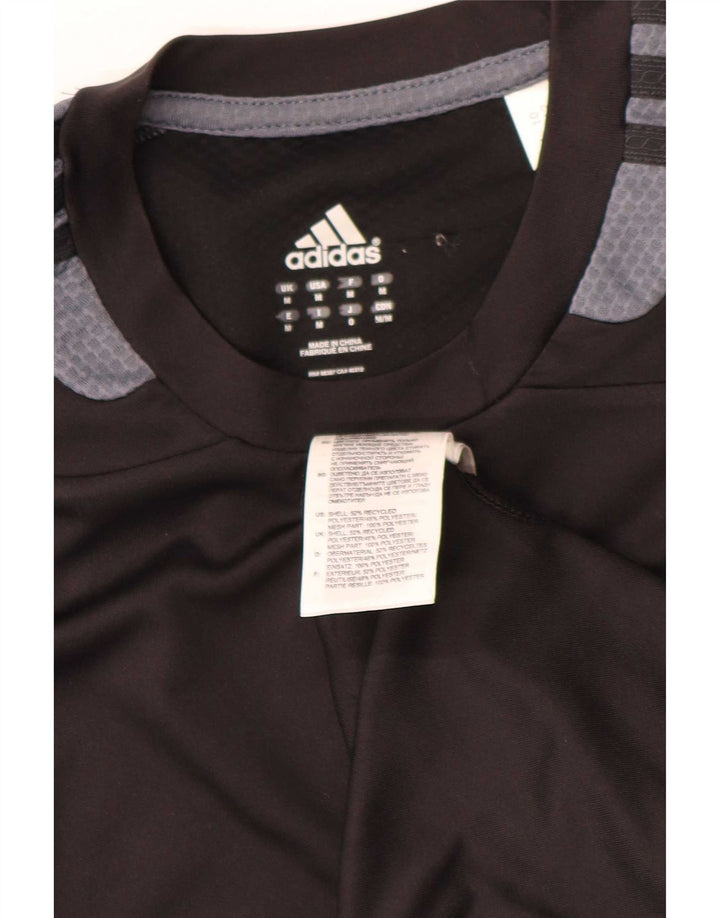 Adidas T-shirt pour homme en polyester color block Noir moyen
