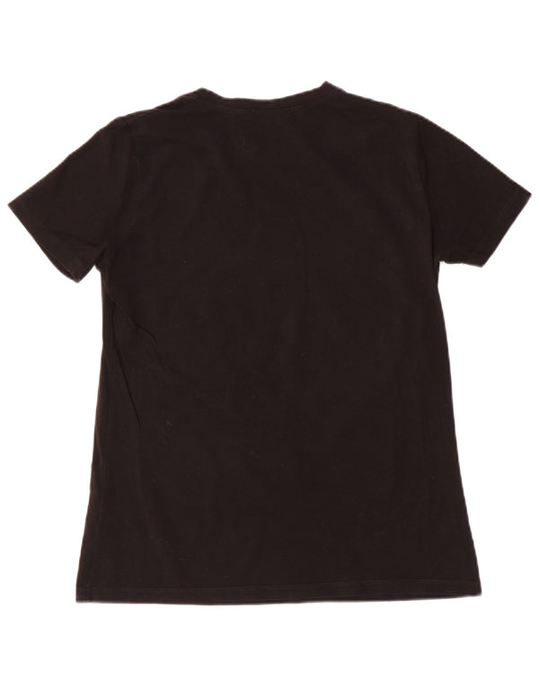 Trussardi Femme T-Shirt Graphique Top UK 20 2XL Noir Coton