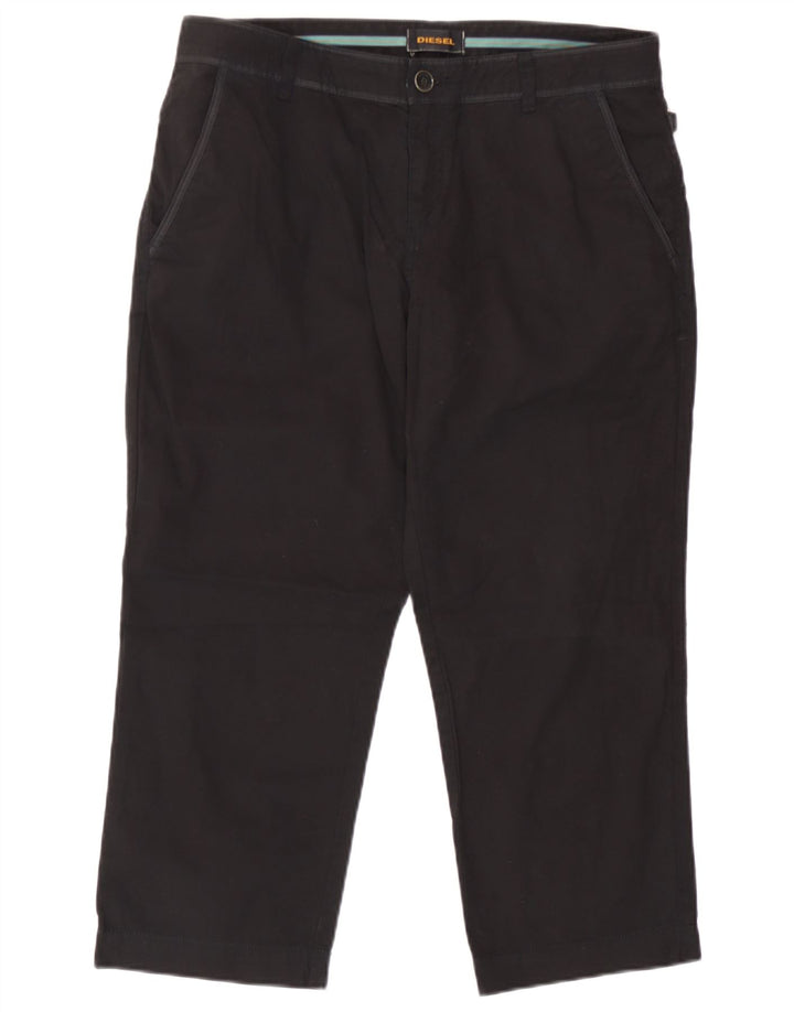 Pantalon Capri Femme Diesel W34 L22 Noir Coton