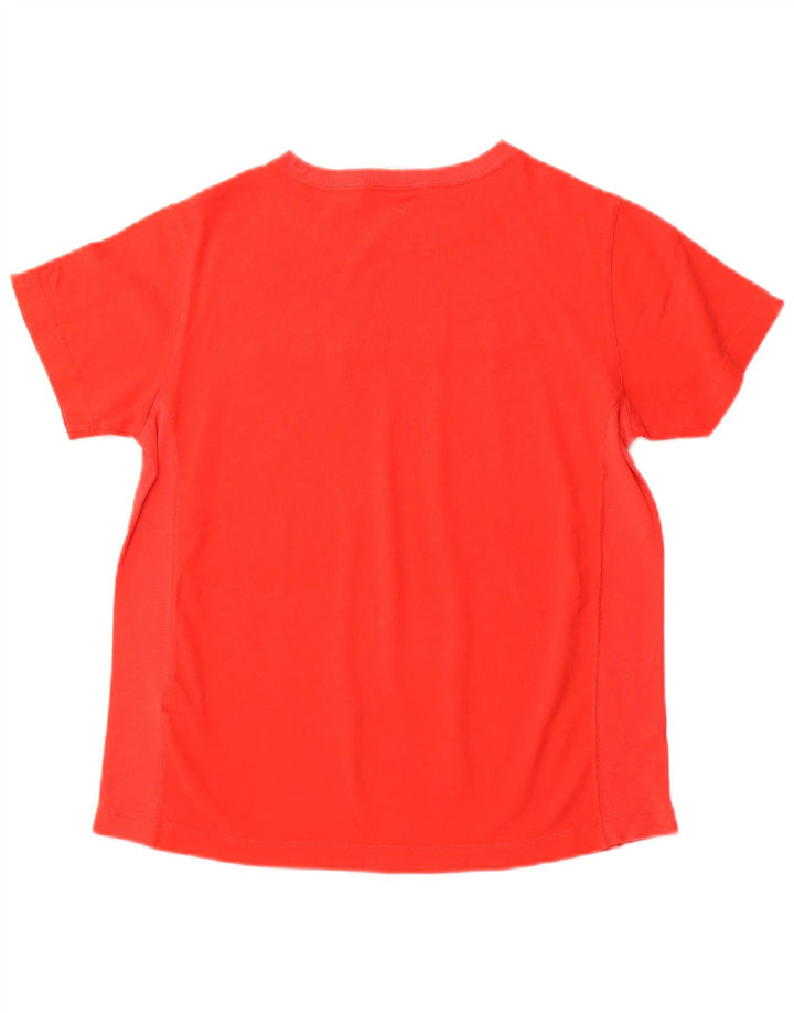 CHAMPION T-Shirt Graphique Femme UK 12 Coton Rouge Moyen