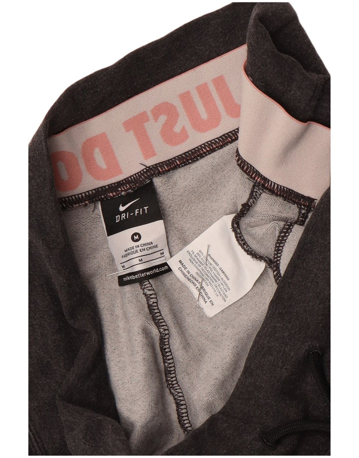 NIKE Pantalon de survêtement Dri Fit pour femme UK 14 Coton gris moyen
