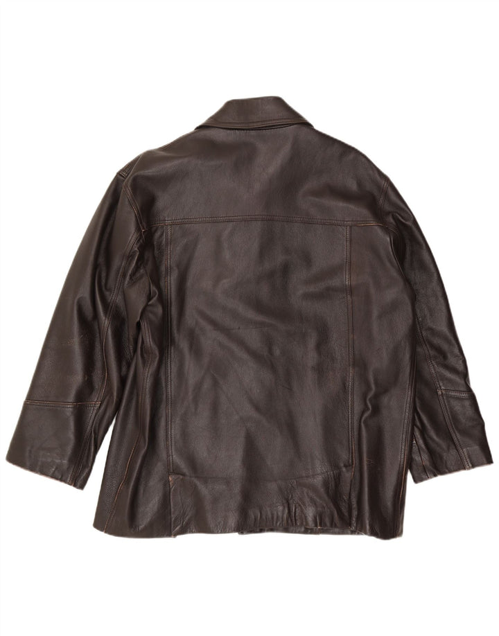 Veste en cuir homme vintage IT 52 XL Cuir marron