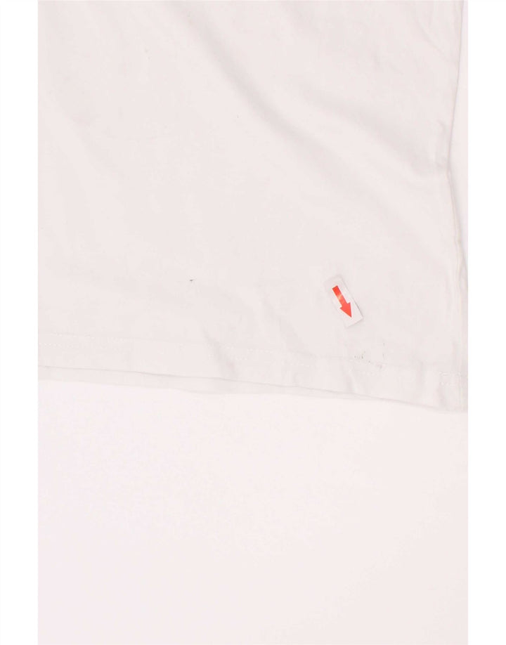 Kappa T-Shirt Graphique Garçon 11-12 ans Blanc