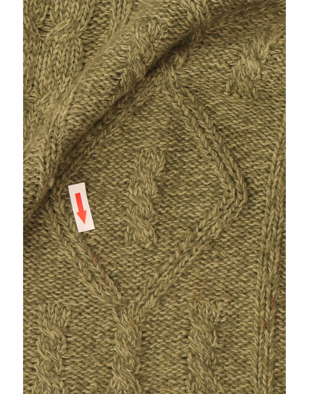 Canda Pull à col rond pour homme en acrylique vert Taille L