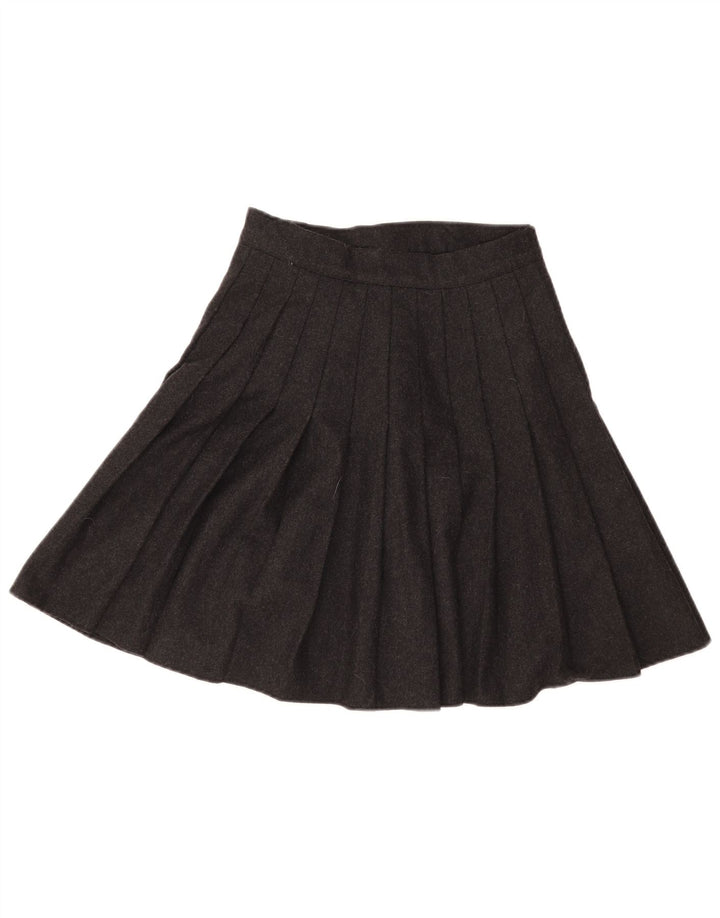 i Blues Jupe Plissée Femme IT 44 Medium W28 Laine Noire