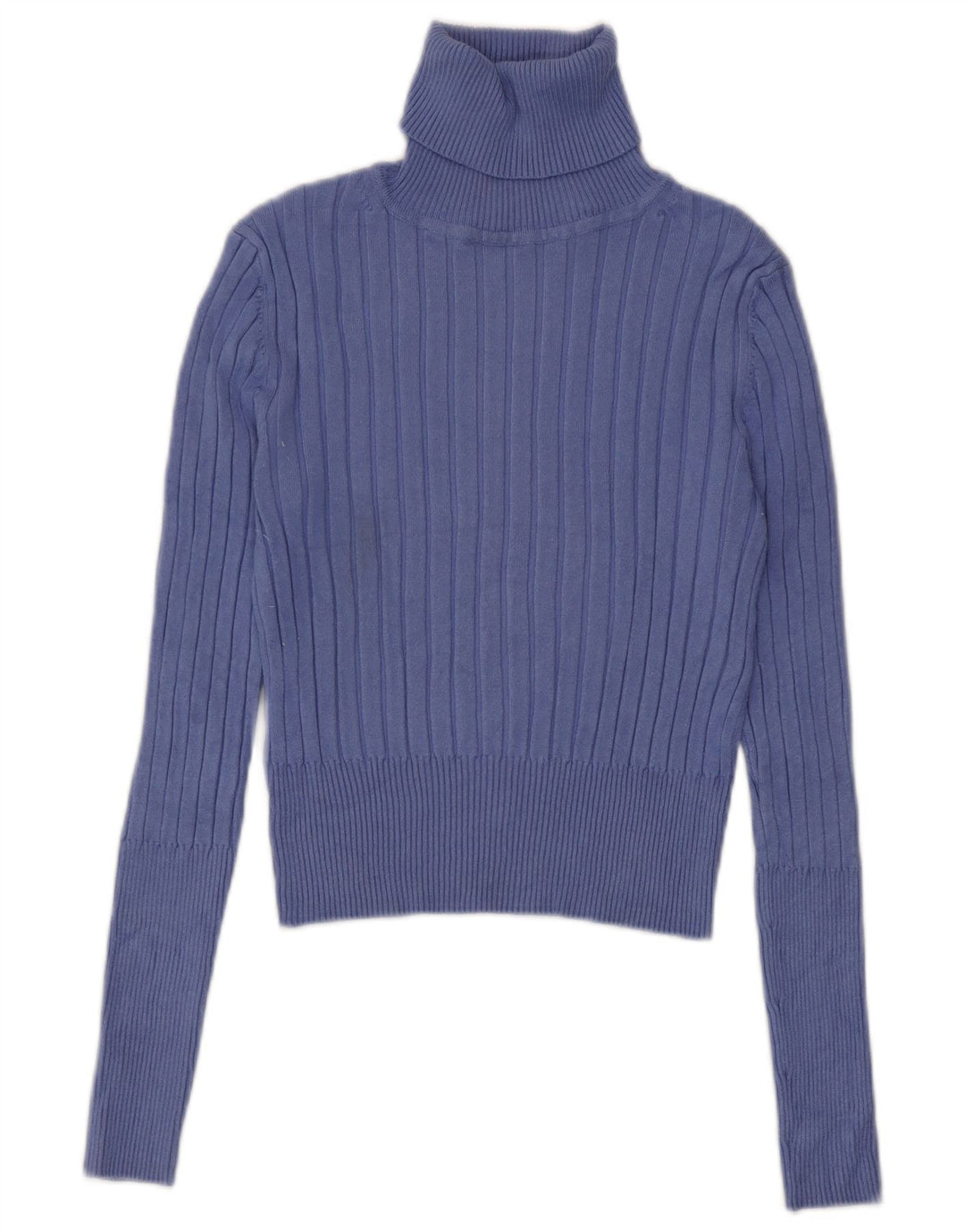 Zara Pull court à col roulé pour femme UK 12 Violet moyen