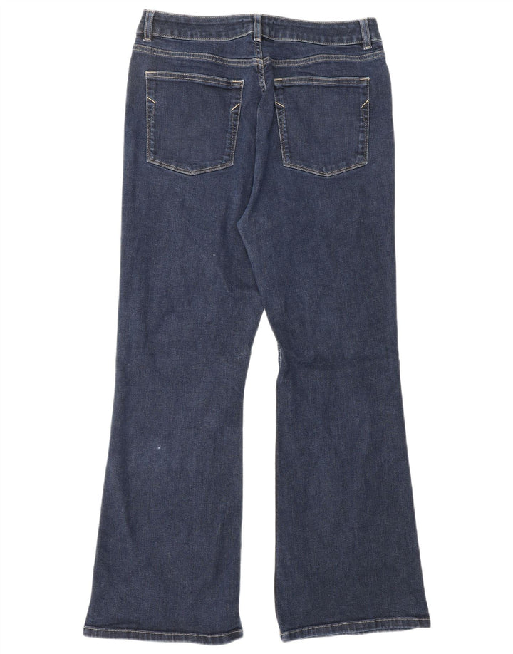 MINT VELVET Jean Bootcut Femme UK 14 Moyen W30 L28 Bleu Marine Coton