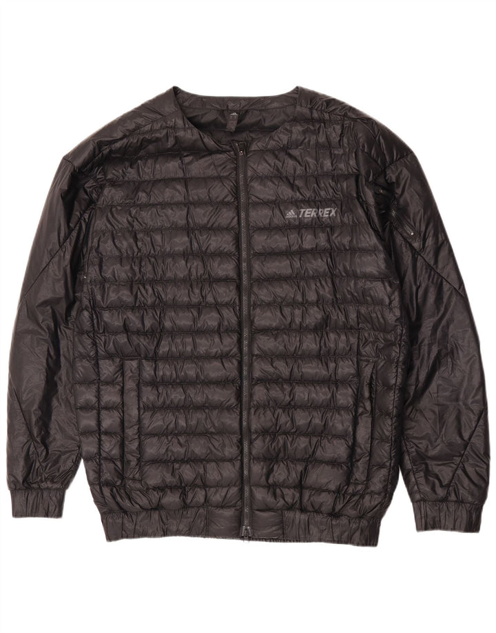 Adidas Veste rembourrée pour homme UK 38 Medium Noir Nylon