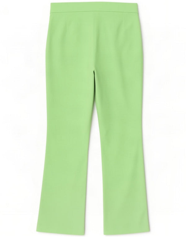 Pantalon décontracté court bootcut Zara pour femme Medium W28 L26 Coton vert